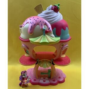 MY LITTLE PONY PONYVILLE ICE CREAM SUNDAE SWEET SHOP PARLOR DOLLHOUSE FIGURE LOT